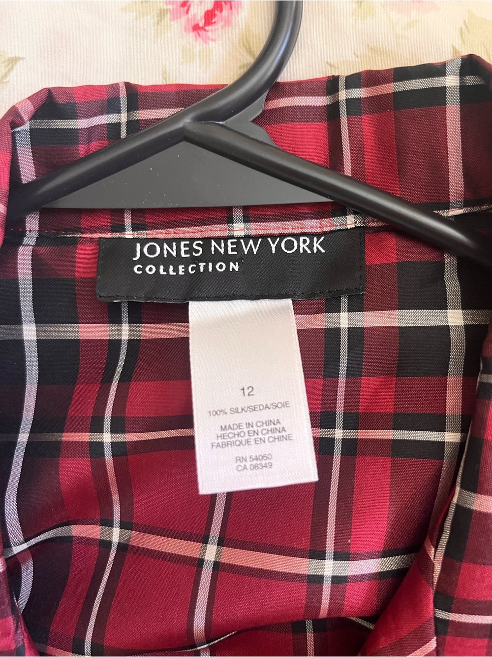 Jones New York wrap blouse size 12